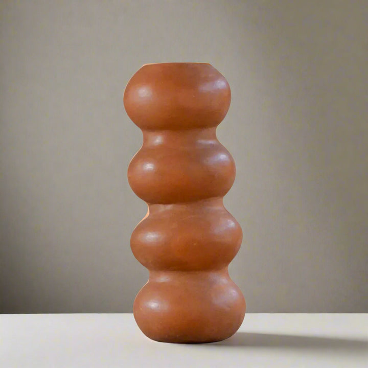 Handmade Terracotta Sculptural Vase, Object IV