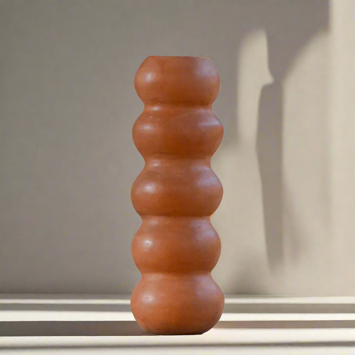 Handmade Terracotta Sculptural Vase, Object V