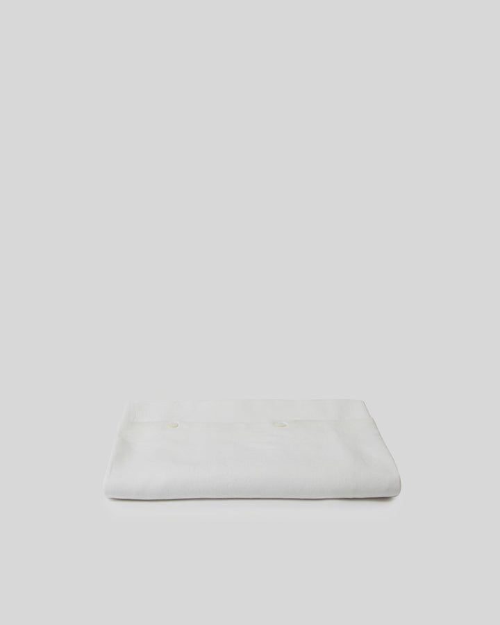 Linen Duvet Cover, Milk