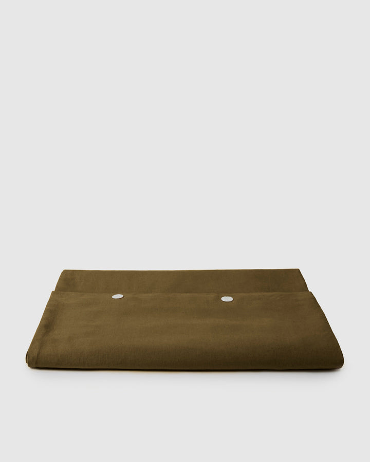 Linen Duvet Cover, Moss