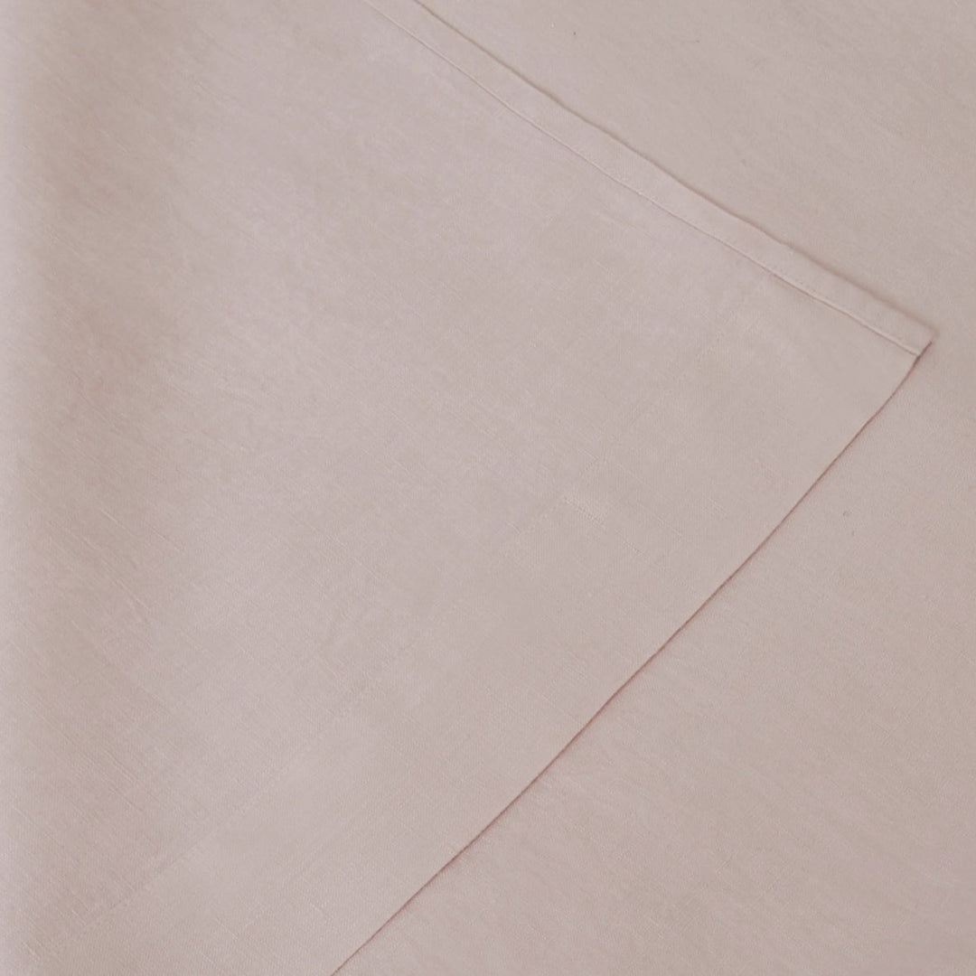 Linen Flat Sheet, Blush