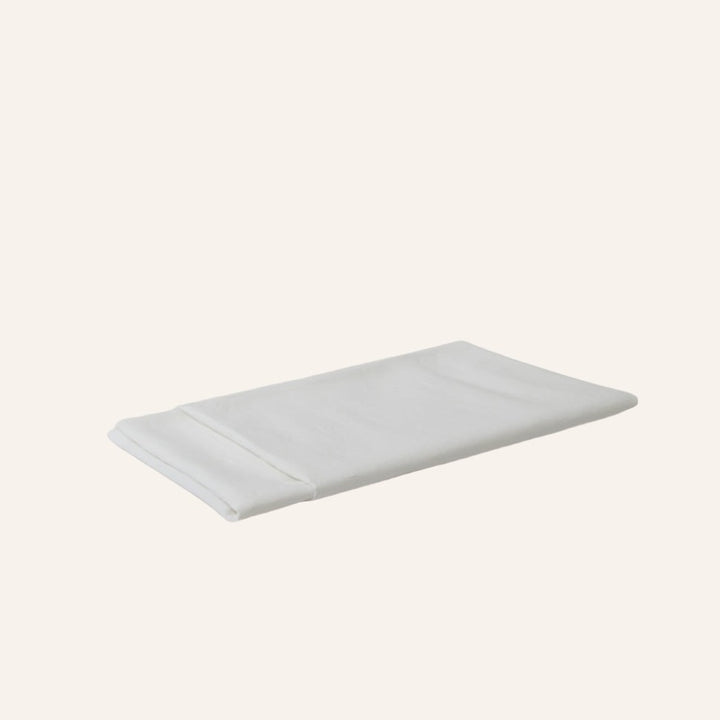 Linen Flat Sheet, Milk