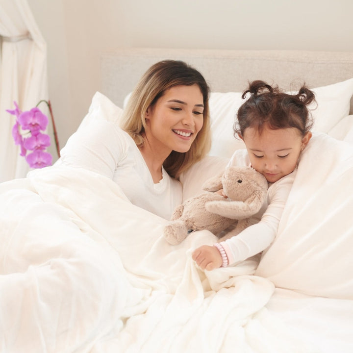 Oversized King Luxury Bamboo Muslin Blanket, White