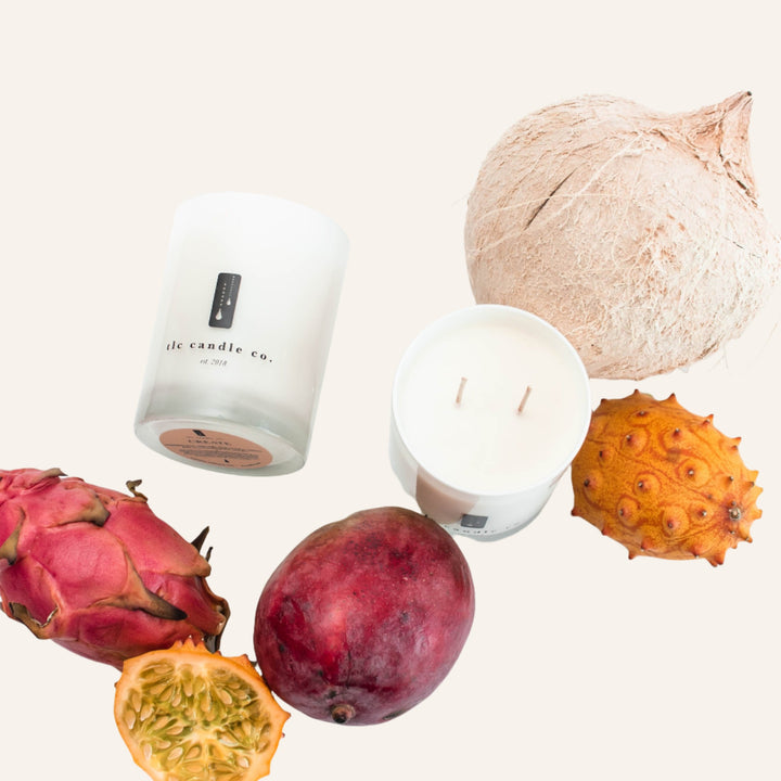 Soy Candle, Coconut and Tropical Fruits