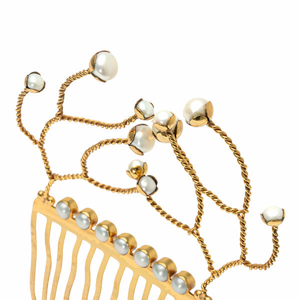 Hair Comb Accessory, Pearl Couture