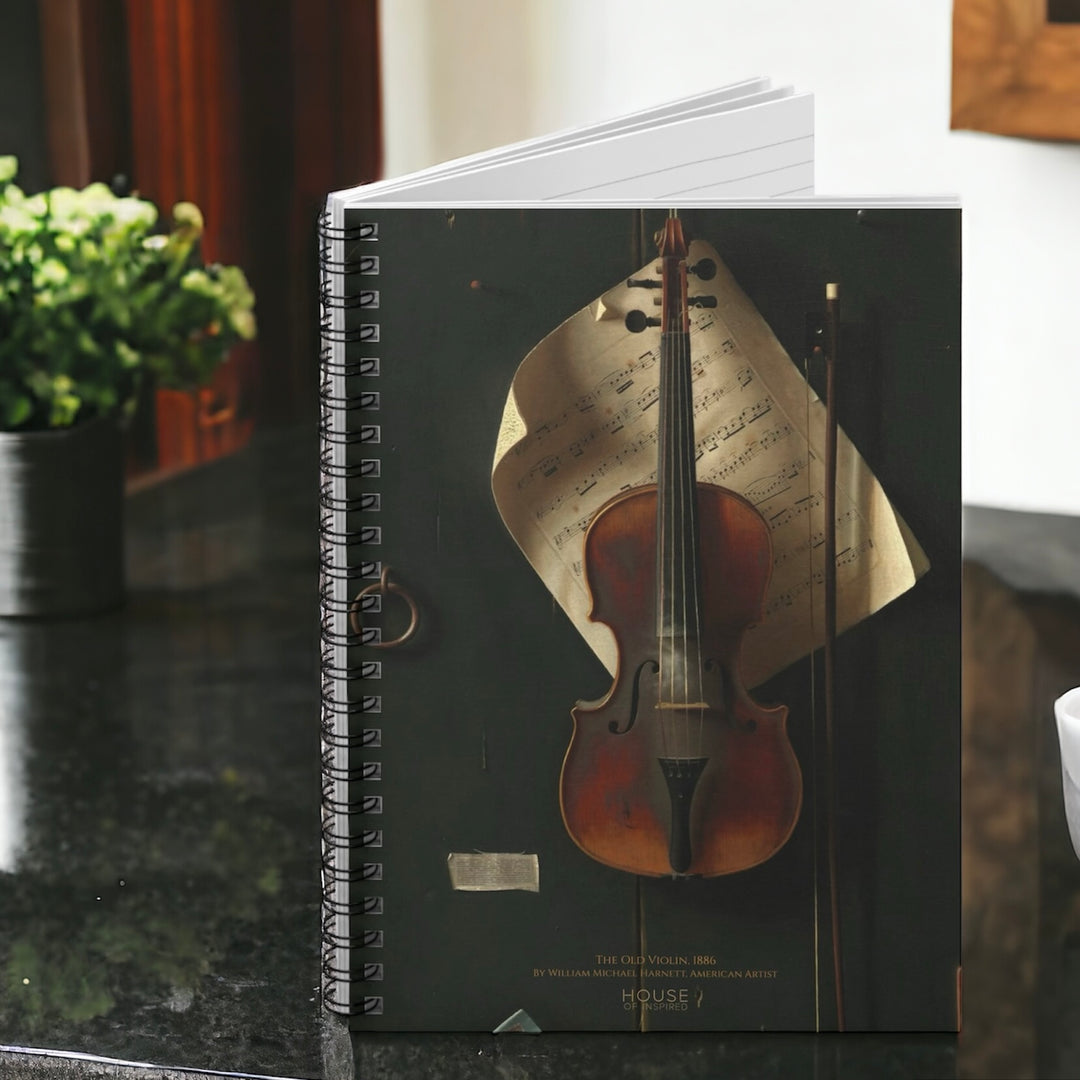 Notebook, The Old Violin by William Michael Harnett