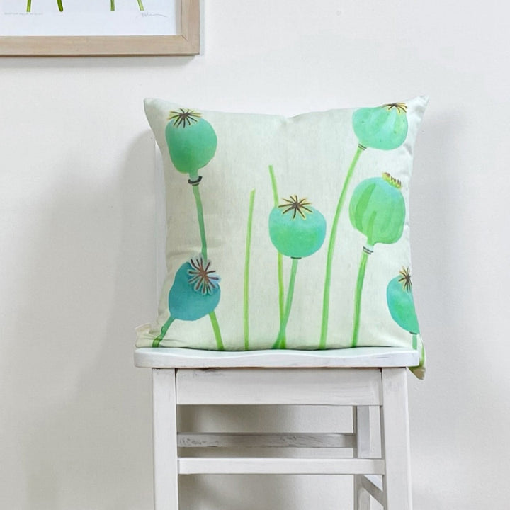 Throw Pillow, Poppy Pods