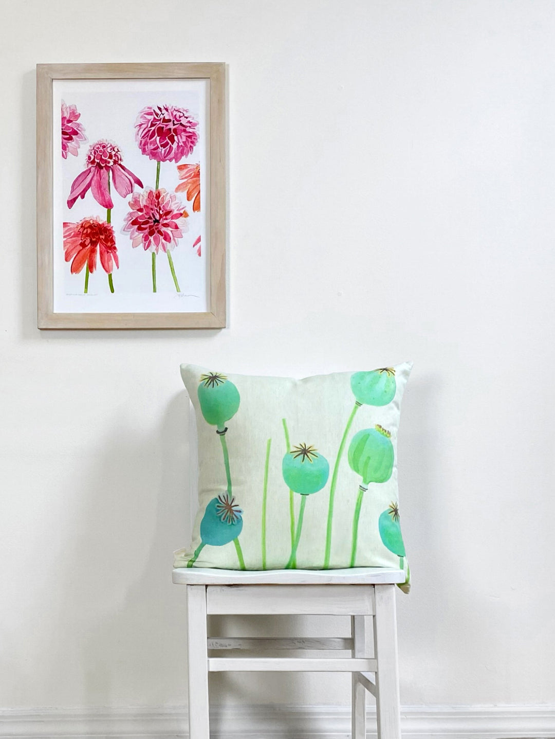 Throw Pillow, Poppy Pods