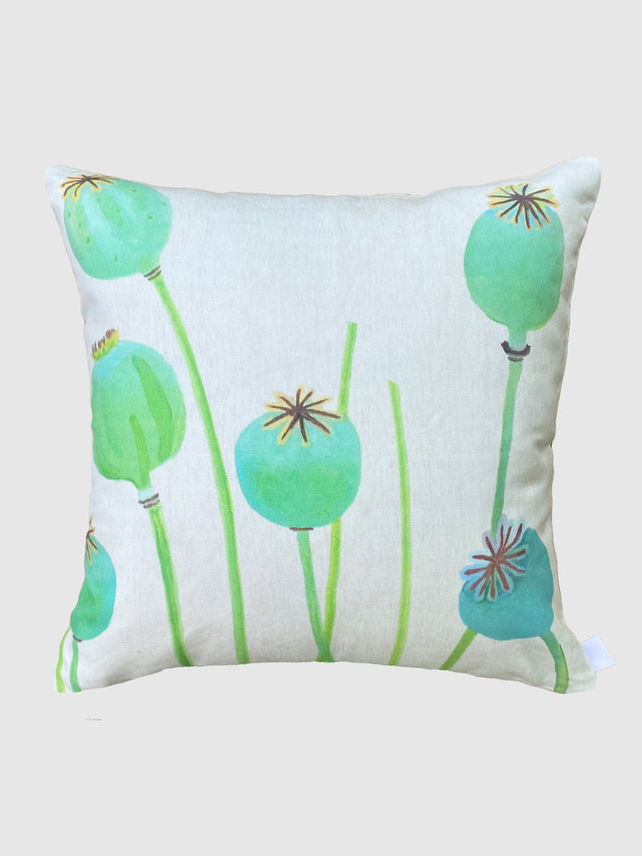 Throw Pillow, Poppy Pods