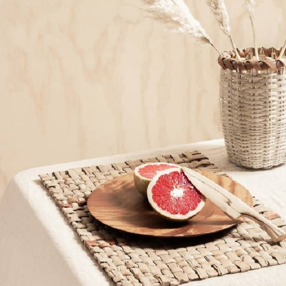 Handwoven Ennea Reed Placemats, Set of 4
