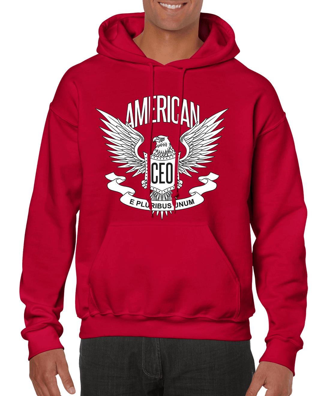 Men’s Hoodie, American CEO Patriotic Eagle