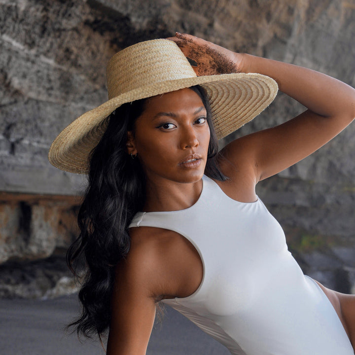 Palm Straw Hat, Natural