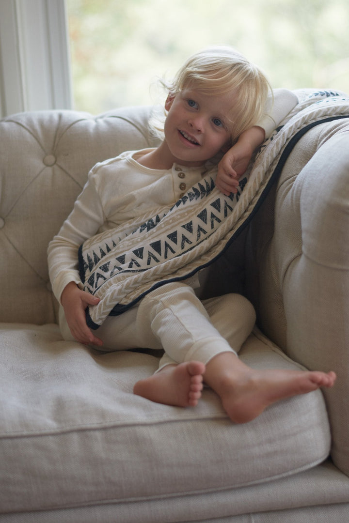 Kids & Baby Cotton Muslin Blanket, Pyramids