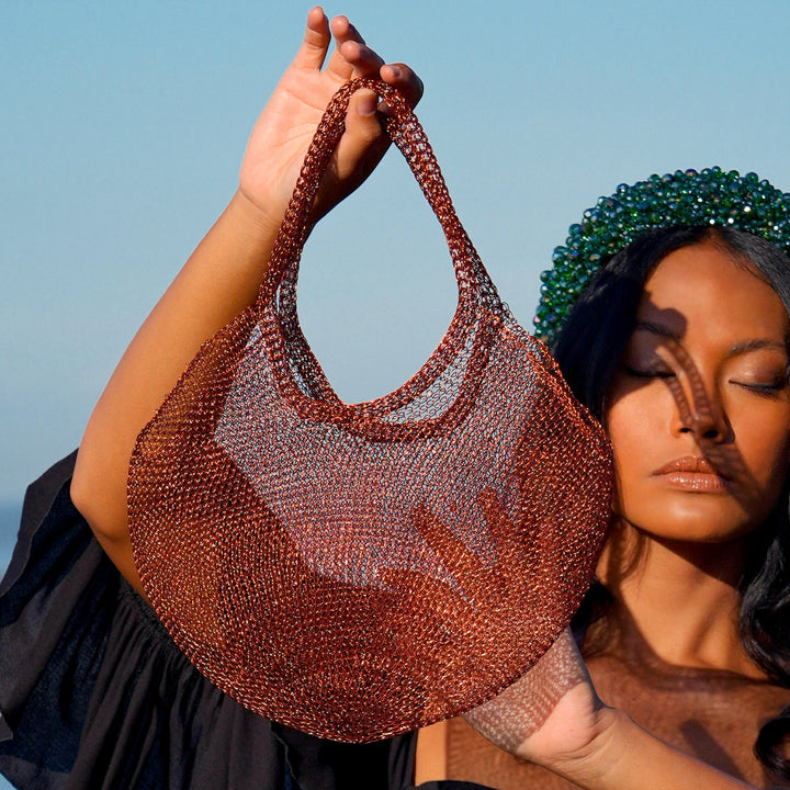 Mesh Wire Bag, Copper