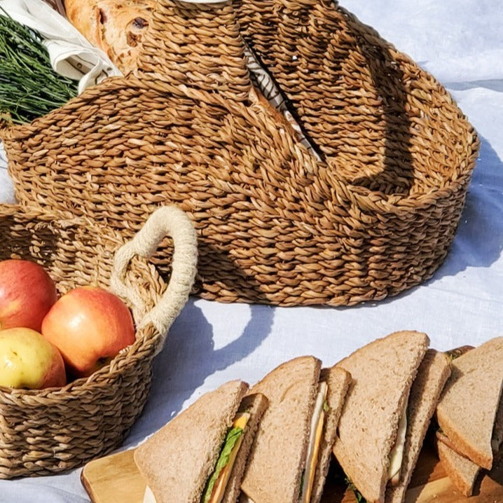Handmade Seagrass Basket, Picnic