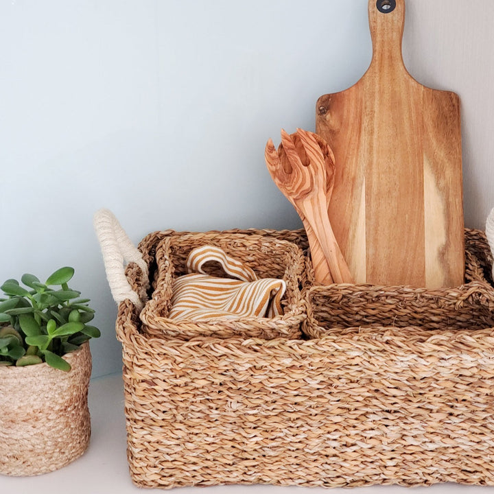 Handwoven Everything Basket, Natural (Set of 4)