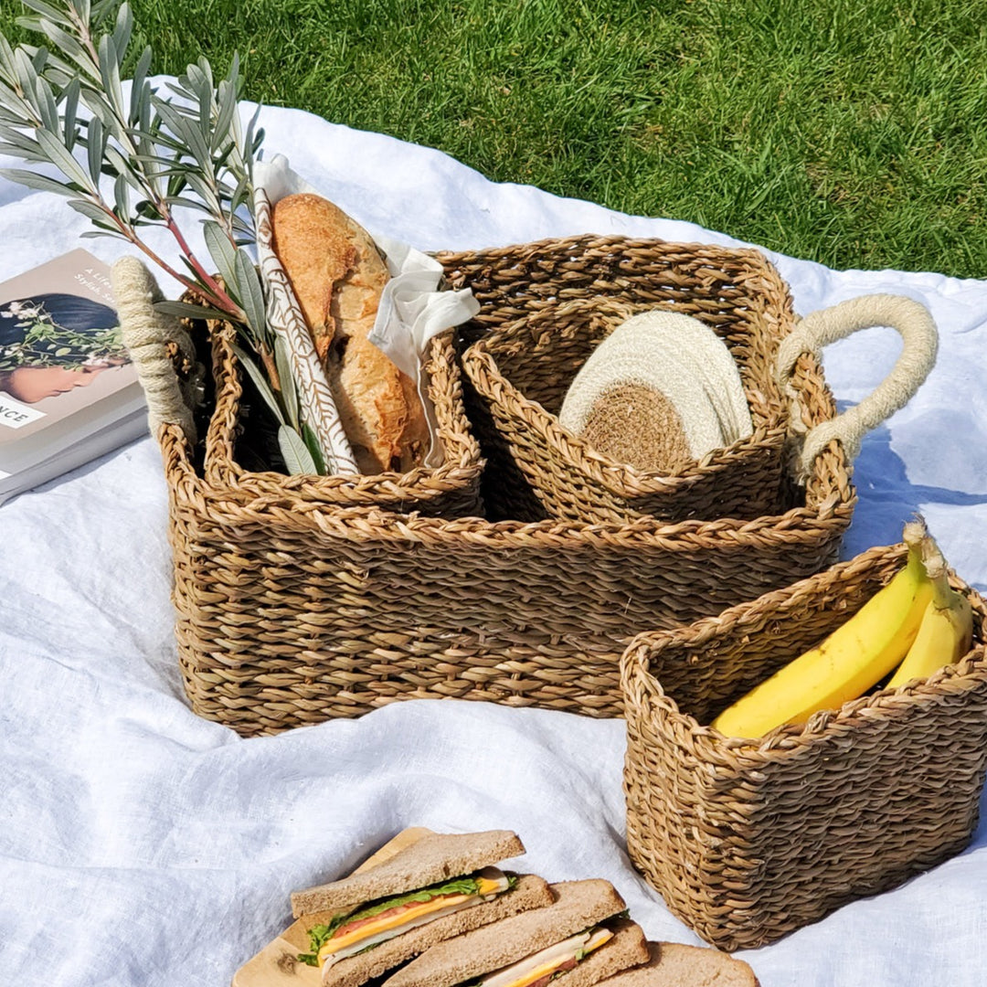 Handwoven Everything Basket, Natural (Set of 4)