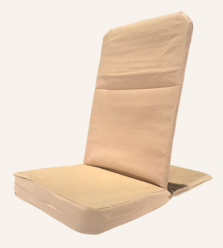 Folding Floor Chair, Cotton Canvas Fabric