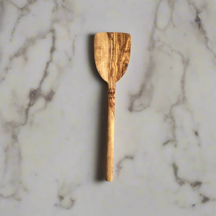 Handmade Olive Wood Utensil, Pancake Spatula