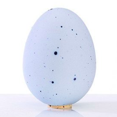Egg-Shaped Salt Shaker, Porcelain