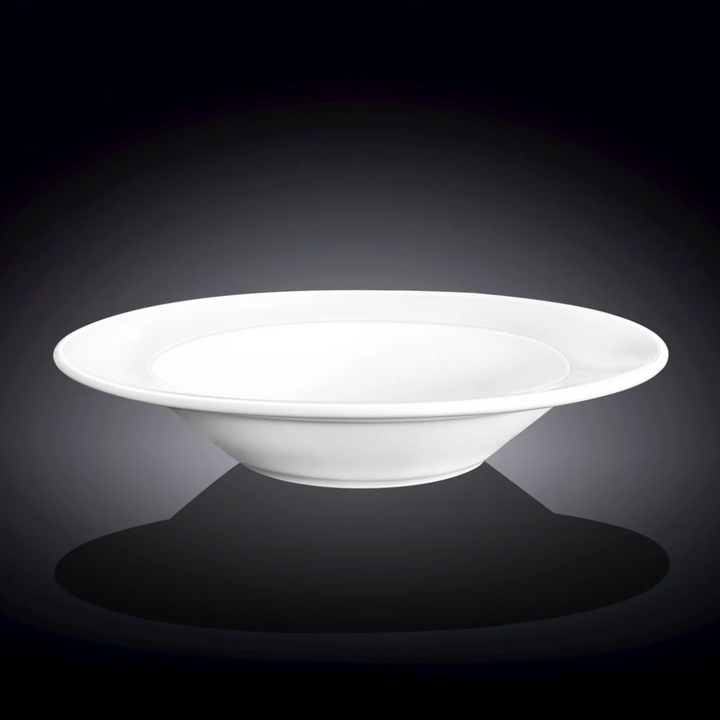 Porcelain White Deep Plate, 10 Inches