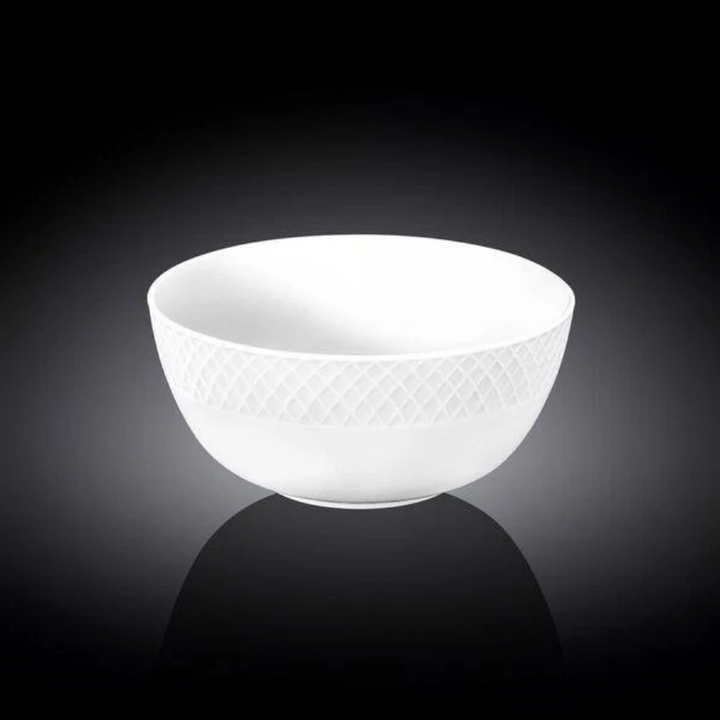 Porcelain Embossed Bowl, 6.5 Inches