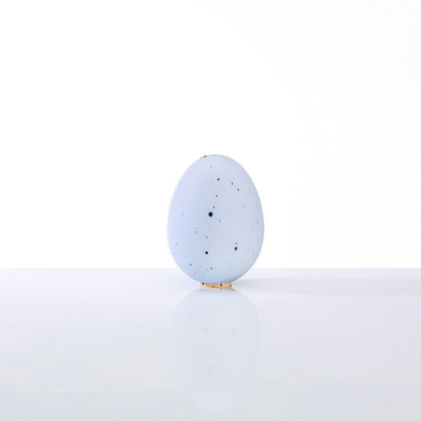 Egg-Shaped Salt Shaker, Porcelain