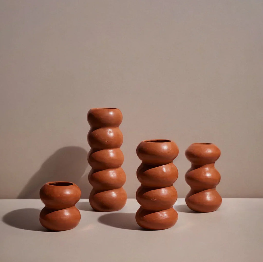 Handmade Terracotta Sculptural Vase, Object II