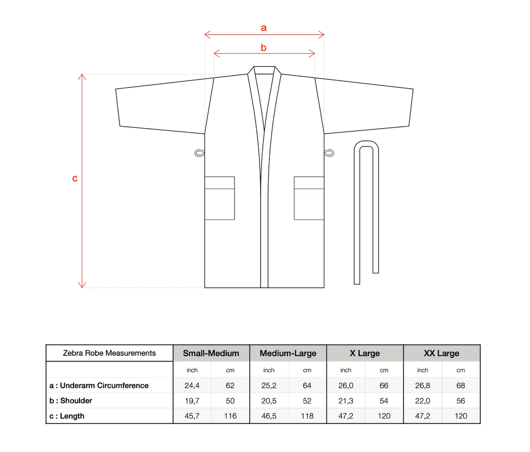 Cotton-Linen Striped Bath Robe, Unisex