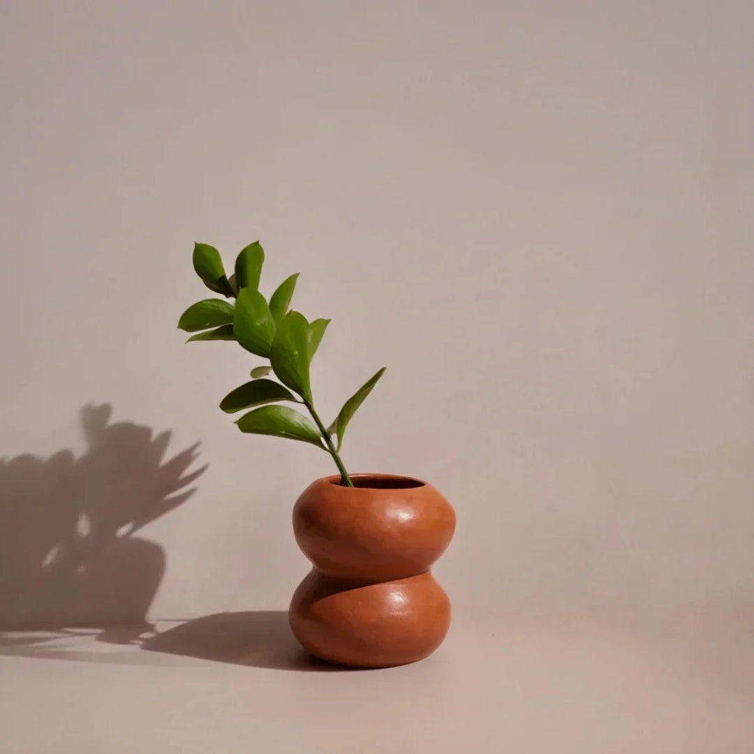Handmade Terracotta Sculptural Vase, Object II