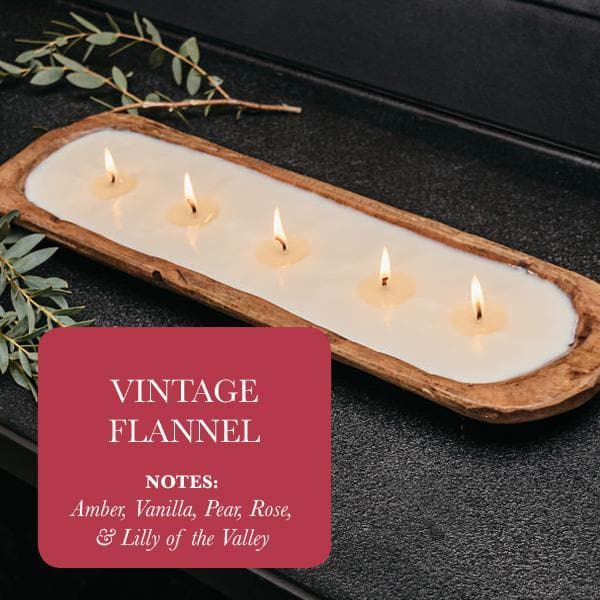 5-Wick Soy Candle, Vintage Flannel
