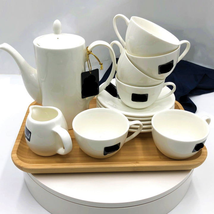 Coffee or Teapot Entertaining Set, 15 Pieces