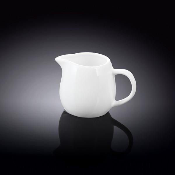 Individual Porcelain White Creamers, Set of 6