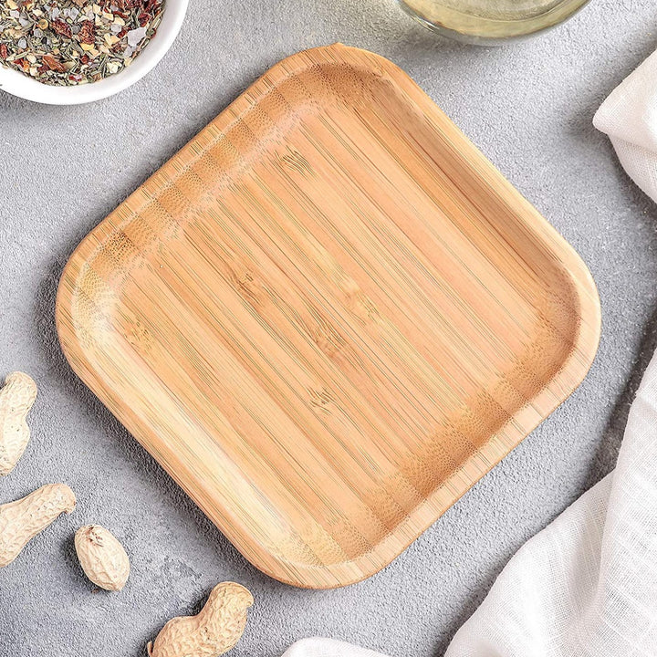 Bamboo Plate, 6" Square