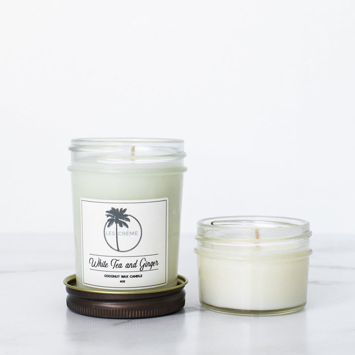 Coconut Wax Candle, White Tea & Ginger