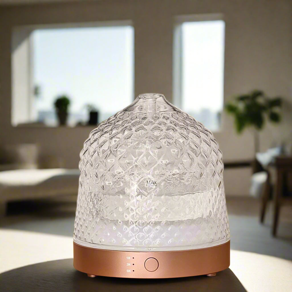 Hand-blown Glass Dome Essential Oil Diffuser, 200mL