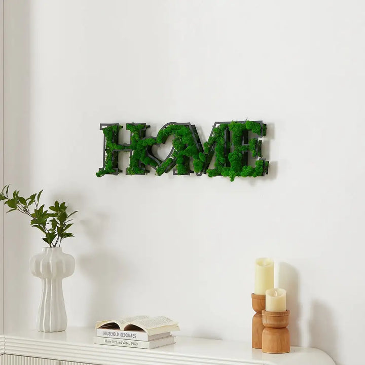 MOSS WORD WALL ART, HOME