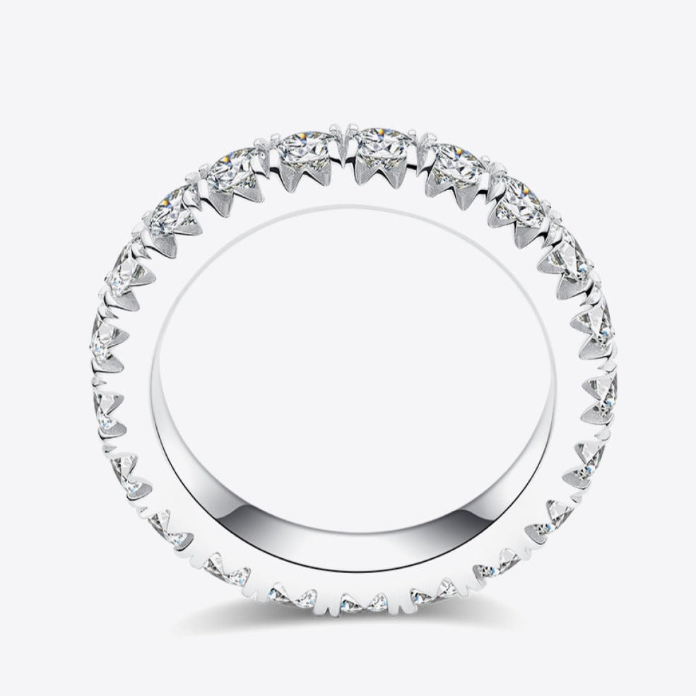 2.3 Carat Adored Moissanite Eternity Ring, 925 Silver