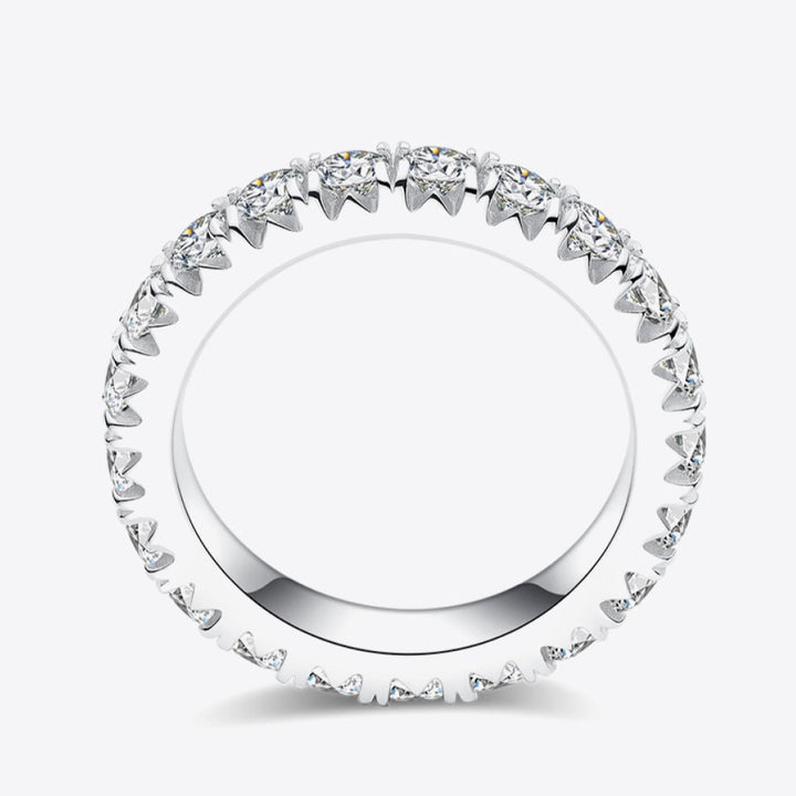 2.3 Carat Adored Moissanite Eternity Ring, 925 Silver