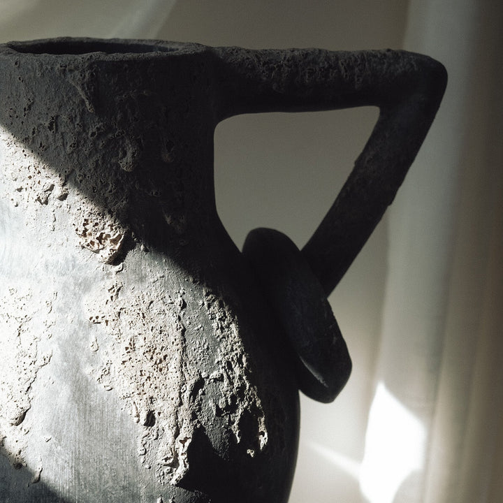 Handmade Clay Vessel Vase, Volcano