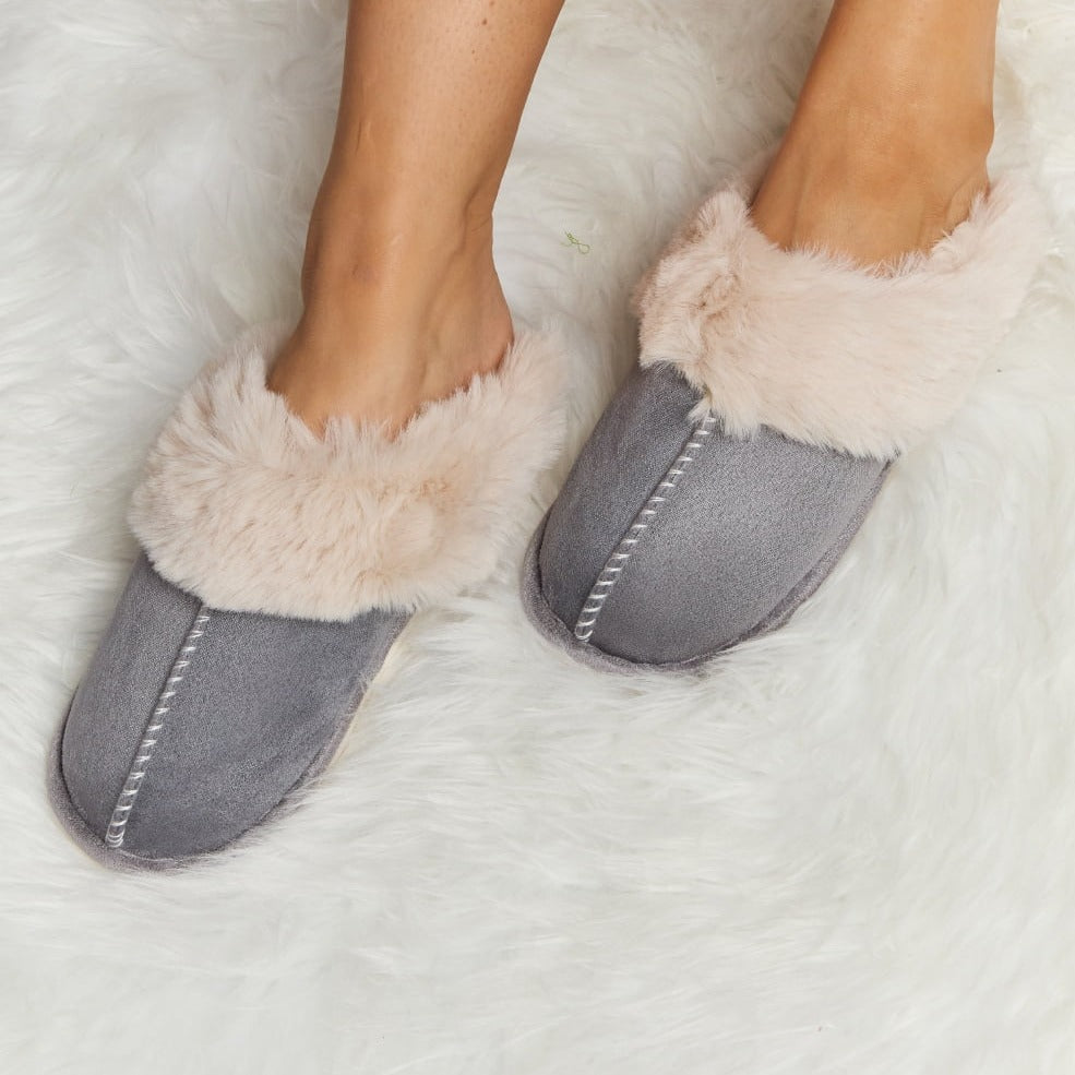 Fuzzy Closed-Toe Slippers, Variety