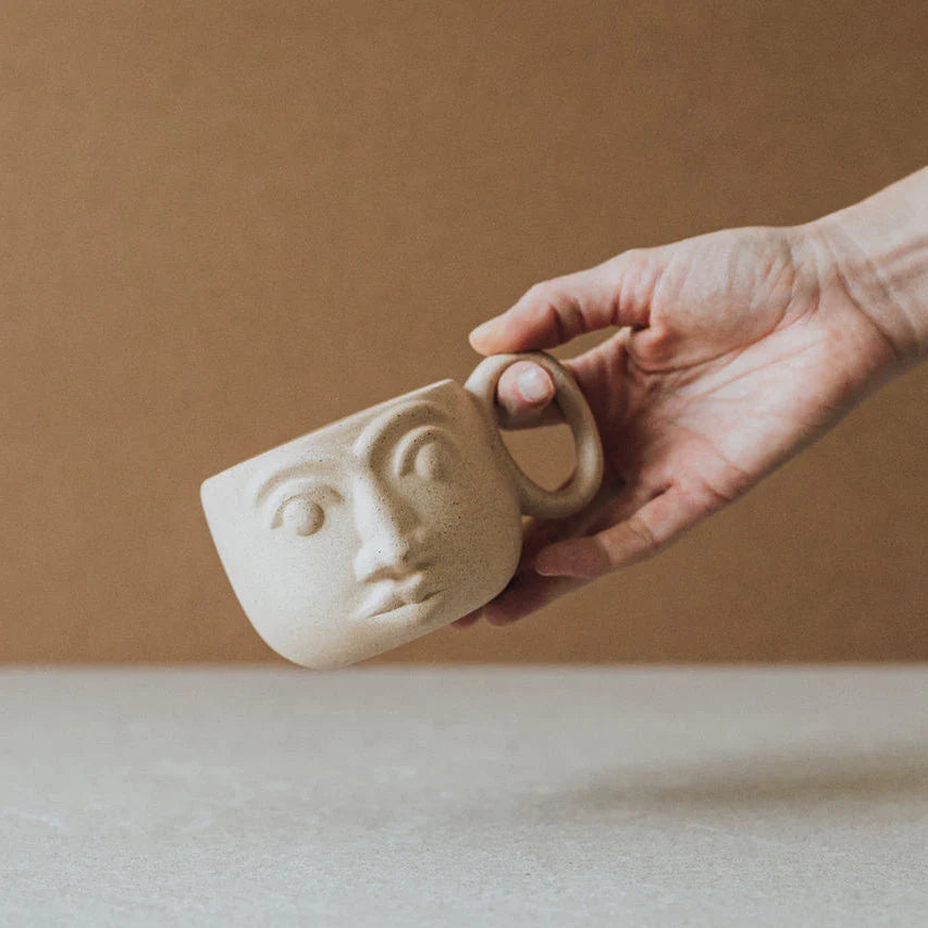 Handcrafted Artisanal Mug, Face