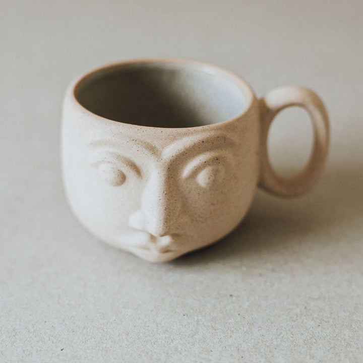 Handcrafted Artisanal Mug, Face