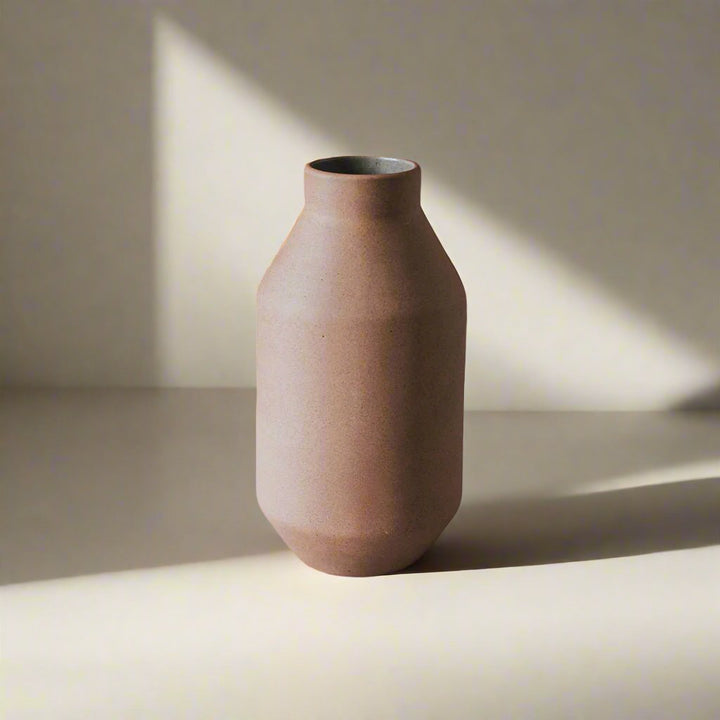 Handcrafted Mexican Clay Vase, Sunset