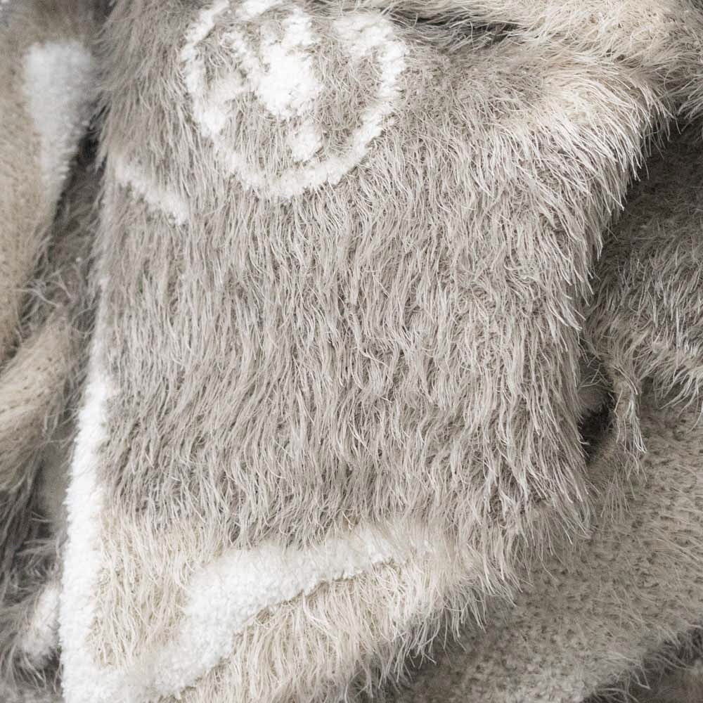 Big Maybach Plush Dream Blanket, Neutral Tones