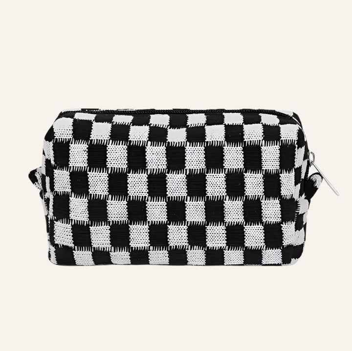 Knitted Cosmetic Bag, Variety of Checkered