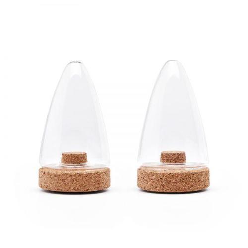 Glass Salt and Pepper Shaker Set, Set of 2