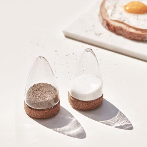 Glass Salt and Pepper Shaker Set, Set of 2