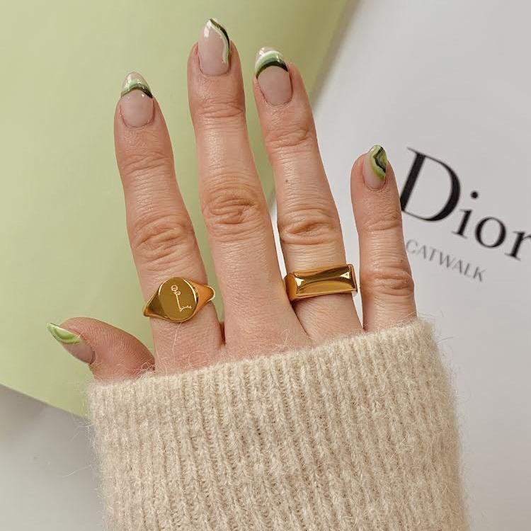 Bullion Chunky Ring, 18K Gold Plated