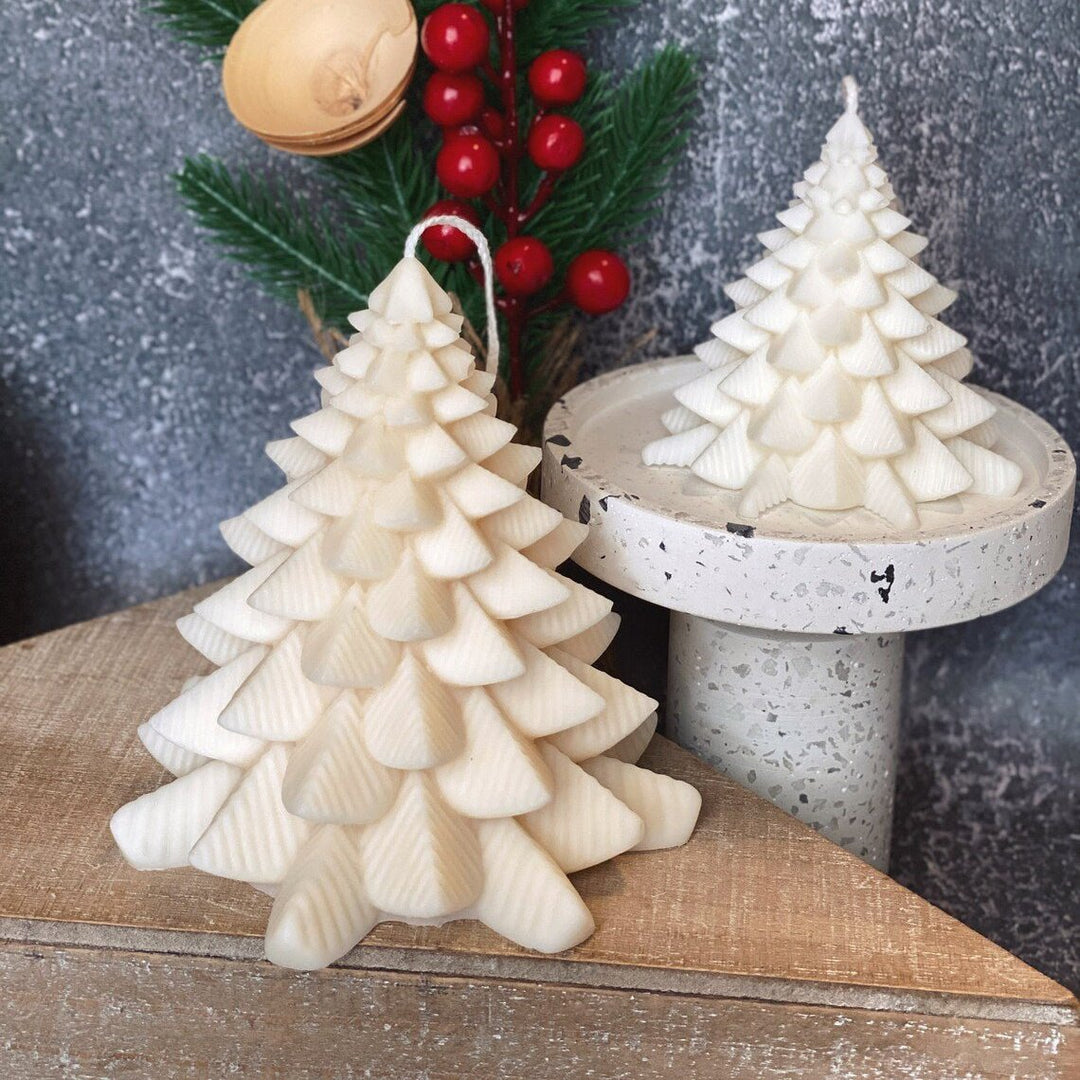 Handmade Christmas Fir Tree Soy Candle, Small or Large